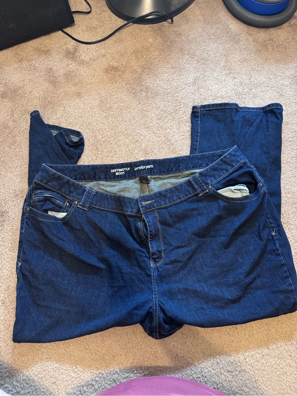 Lane Bryant Dark Blue Bootcut Jeans